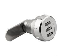 HpLive pour cadenas à Code 3 Chiffres Alliage de Zinc pour Armoire(Silver)