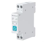 HpLive Pour interrupteur Wi-Fi Tuya pour disjoncteur intelligent, interrupteur de contrôle à distance 1P DIN Rail Home (16 A)