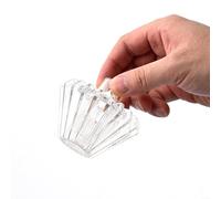 HpLive Presse à papier filtre, presse à papier pour filtre à café pour infusion manuelle V60 avec 20 nervures pour une meilleure adhérence du papier filtre à la paroi du filtre (transparent)