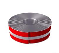 HpLive Profilé de nez de marche autocollant en PVC, protection de nez de marche antidérapant, étanche, autocollant, pour l'intérieur et l'extérieur, 300 cm (gris)