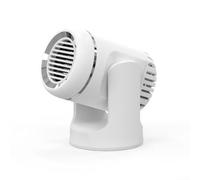 HpLive Radiateur soufflant de voiture 12 V avec fonction chauffage et refroidissement rapide, pour dégivrage rapide du pare-brise, 180 ° vertical et 360 ° horizontal réglable (blanc)