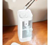 HpLive Refroidisseur d'air portable, Mini climatiseur d'été, Climatiseur à 3 vitesses, Ventilateur USB pour bureau, maison et bureau, blanc (3600mAh)