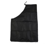 HpLive Sac de récupération de rechange, sac collecteur d'aspirateur, tissu robuste, indéchirable avec bride de 35 cm, taille 60 × 44 × 35 cm, sac souffleur à feuilles (noir)