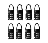 HpLive Serrure à combinaison, lot de 8 cadenas avec code numérique, cadenas à bagages étanche à 3 chiffres pour voyage, casier (A)