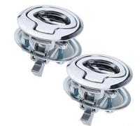 HpLive Serrure encastrée Chloss - Serrure à encastrer marine avec mécanisme de traction pour trappes de bateau et portes d'armoire, verrou robuste en alliage pour camping-car et salle de bain