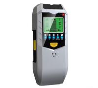 HpLive SH402 Scanner mural multifonction 5 en 1 - Détecteur de métaux - Détecteur de câbles - Pour bois, métal, câbles électriques - Argenté