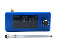 HpLive SI4732 Radio miniature 0,5 à 108 MHz radio de poche, récepteur, mini radio (Blue-Pull Rod)