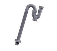 HpLive Siphon en forme de U, tuyau de vidange d'évier, siphon anti-odeurs pour cuisine et salle de bain, tuyau flexible en ABS avec design élastique, grand débit, montage facile sans (95 cm)