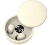 HpLive SK26 Écouteurs intra-auriculaires sans fil BT 5.4 avec protection contre l'eau IPX5, voix HD, contrôle tactile, longue durée de vie de la batterie pour le sommeil et le sport (couleur chair)