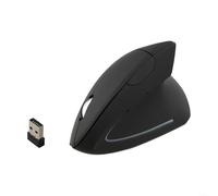 HpLive Souris verticale ergonomique sans fil avec port USB, clic silencieux, design éclairé et suivi photoélectrique précis pour bureau et jeu, noir