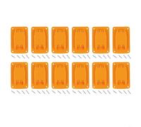 HpLive Support de batterie, support mural pour outils sans fil 12 V/20 V, compatible avec perceuses, montage mural avec vis pour garage (12 pièces)