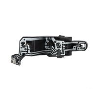 HpLive Support de feu arrière droit arrière compatible avec BMW E60 LCI Berline 2007-2010, pièce de rechange pour OEM 63217361882, couvercle de socle enfichable en plastique ABS noir
