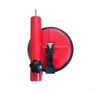 HpLive Support de mât de drapeau à ventouse, support de mât de drapeau avec grand pied ventouse en caoutchouc et fixation sûre pour mâts de drapeau pour voitures, camions (118 mm, rouge)