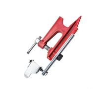 HpLive Support de rail de tronçonneuse en métal avec serrage denté, rail de guidage stable pour un affûtage et un entretien précis, compatible avec différents modèles de tronçonneuse, rouge