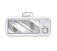 HpLive Support de téléphone portable étanche avec écran tactile et haut-parleur pour douche et salle de bain, angle de vision réglable, maintien solide, batterie 800 mAh, port de charge de type C