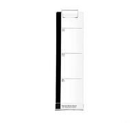 HpLive Support latéral multifonctionnel pour moniteur, support de téléphone portable, tableau de notes pour écran, organisateur de bureau de bureau, design peu encombrant, aspect transparent, 28 x 7,7