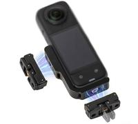 HpLive Support magnétique à dégagement rapide en forme de L en alliage d'aluminium compatible avec les appareils photo X5/X4 pour angle de prise de vue flexible, noir