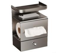 HpLive Support pour papier Toilette Mural Acier 3 Niveaux Support pour(Drawer)