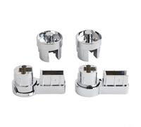 HpLive Supports de charnière de paroi de douche, supports de charnière de salle de bain pour paroi de douche de 6 mm, gauche et droite, support stable