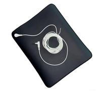 HpLive Tapis de mise à la terre avec câble, tapis de mise à la terre pour un meilleur sommeil, kit de tapis de mise à la terre, noir (33 x 75 cm)