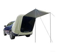 HpLive Tente de camping pour voiture, protection solaire, tente arrière avec fixation magnétique pour SUV MPV, moustiquaire étanche design double couche (SUV avec barre de support)