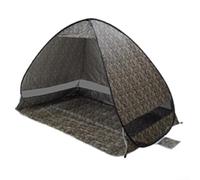 HpLive Tente de plage à monter soi-même, protection solaire, tente de camping avec sac de transport, revêtement argenté, protection UV pour plage, parc (imprimé léopard)