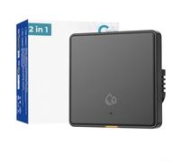 HpLive Thermostat mural intelligent 4000 W Interrupteur de chauffage Wi-Fi avec surveillance du courant et commande multifonction (noir)
