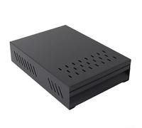 HpLive Tiroir à marc de café en acier inoxydable avec récipient amovible, boîte à boutons peu encombrante pour la maison, le café, le bureau, 35 x 25 x 9,5 cm, noir