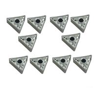 HpLive TNMG160408-HA H01 Lot de 10 plaques de coupe réversibles en métal dur pour aluminium CNC Tournage TNMG332 Inserts carrés