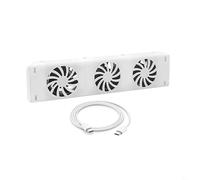 HpLive Ventilateur de radiateur domestique, ventilateur de cheminée magnétique Smart Cooling Fan avec 3 ventilateurs améliorés, chauffage et économie d'énergie (kit d'extension)