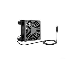 HpLive Ventilateur USB silencieux 5 V ventilateur de refroidissement axial avec dissipation de la chaleur étanche pour routeur home cinéma boîtier PC 80 mm