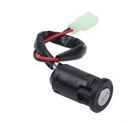 HpLive Verrou d'allumage avec clé 2 fils pour vélo électrique scooter électrique tricycle interrupteur d'allumage verrouillage plastique métal noir pièce encastrée