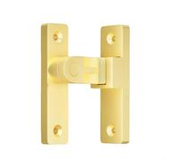 HpLive Verrou de porte en alliage de zinc pour portes intérieures et portes coulissantes de salle de bain fermeture de sécurité avec design classique robuste et durable en blanc noir argent or gris