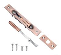 HpLive Verrou Invisible Acier 304 pour Porte Double Verrou Invisible(Red Bronze)