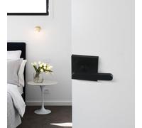 HpLive Verrou pour porte pour bois Aluminium Double Face Verrou pour(Black)