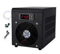 HpLNDas Refroidisseur d'eau D'aquarium60 L, Refroidisseur Silencieux avec Pompe et Tuyau de 2 m, Dissipation Rapide de la Chaleur, pour Hydroponie,Récif Corail,Aquarium Et Marin,Cooling&Heating