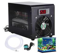 HpLNDas Refroidisseur d'eau pour Aquarium 60 L, 180 W, Refroidissement Et Chauffage, Dissipation Thermique Rapide, SystèMe De Refroidissement Silencieux avec Pompe Et Tuyau De 2 M,Cooling&Heating
