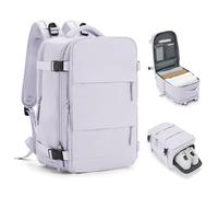 HPLQQ Sac à Dos Voyage Bagage Cabine 40x20x25 pour Ryanair Sac À Main Bagage Cabine Avion 40x30x20 Sac À Dos Voyage Imperméable pour Week-End Travel Gym Excursions Courtes 20L,E9-violet