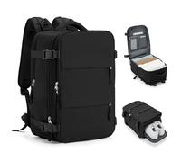 HPLQQ Sac à Dos Voyage Bagage Cabine 40x20x25 pour Ryanair Sac À Main Bagage Cabine Avion 40x30x20 Sac À Dos Voyage Imperméable pour Week-End Travel Gym Excursions Courtes 20L,E1-noir
