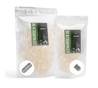 HPMC Lot de 1000 capsules vides avec une capacité de remplissage - Taille 3 - Transparent végétalien végétarien (1000)