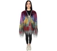 HPO HALLOWEEN PARTY ONLINE Veste fine pour festival, carnaval, guirlande scintillante légère et extra dense | Parfaite pour les raves, le cosplay, Halloween et les fêtes costumées | Plusieurs couleurs