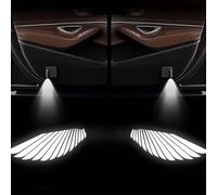 HPOUYDB Lumières d'accueil portières de voiture, Pour Lynk & Co 01 2017-2019 (with Speakers on The Right) projecteurs LED sans fil, motif ailes (lot de 2)