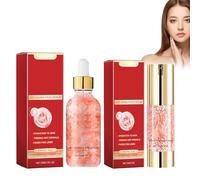 Hppsctink Dragon Blood Cream, 30ml Dragon Blood Anti-Wrinkle Serum and 30g Dragon Blood Anti-Wrinkle Cream, Reduces Pigmentation and Fine Lines, serum