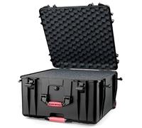 HPRC 4600W - Mallette rigide à roulettes avec mousse cubique (noir)