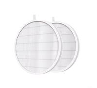HPro Lot de 2 filtres d'aspirateur pour aspirateur MelodySusie SProR H12 True HEPA Capture 99 % particules fines réutilisables Blanc 16 points 8 cm