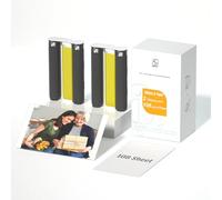 HPRT CP4100/CP4000L Papier photo 108 feuilles et 2 rubans, papier photo pour imprimante à sublimation instantanée iDPRT PRT CP4100/CP4000L Téléphone WiFi