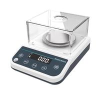 HPTHLY Balance De Laboratoire Numérique De Haute Précision, Balance Électronique Analytique 0,001 G avec Pare-Brise, Écran LCD, Conversion D'Unités, pour La Joaillerie