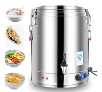 HPTHLY Fontaine À Eau Chaude Professionnelle en Acier Inoxydable 40-70L avec Contrôle De Température 30-110°C pour Cafés, Bureaux, Cuisines, Porridges Et Sou(70L)