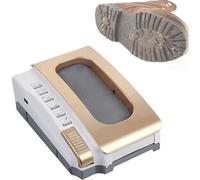 HPTHLY Fully Automatic Shoe Sole Cleaning Machine with Intelligent Induction, Strong Power, Dual-Mode Power Supply for Home, Business, Hotel Use (Gold)(Or)