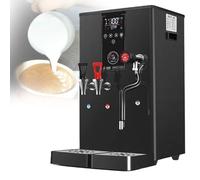 HPTHLY Mousseur À Lait Et Chaudière Vapeur Professionnels, Réservoir De 20 L pour Une Production Continue De Vapeur Et d'eau Chaude, Mousse Onctueuse pour La(Noir)